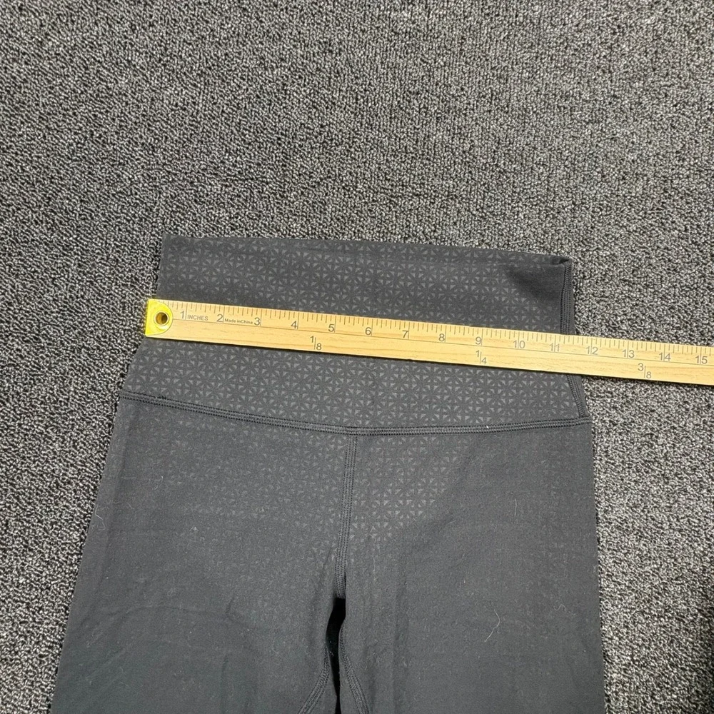 Lululemon Align High Rise Leggings Womens 2 Black Geometric Pattern Yoga Pants